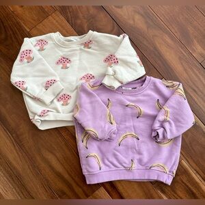 Zara baby sweatshirts